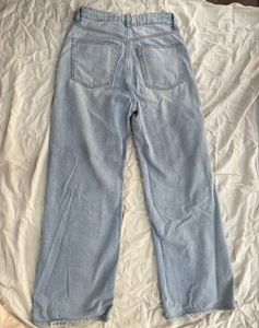 H&amp;M Wide Leg High Waist Denim Jeans
