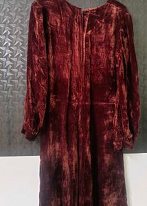 Elegant one piece velvet dree