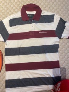 Striped Polo Tee For Men