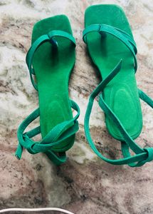 dark green heels