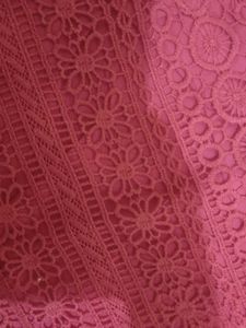 Red Floral Lace Dress