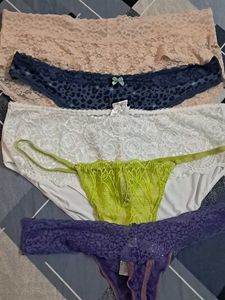 combo Of Five  laces panty  imported Fabric