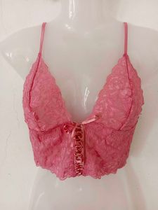 Pink Lace Bralette