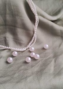 Handmade Pinterest Pearl Necklace