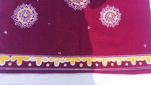 Sleeveless Febric Work Kurti