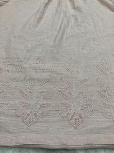Biba Pink A-line Cotton Kurta