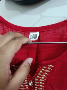Elegant Red Kurta