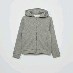 Gray Zip-Up Hoodie