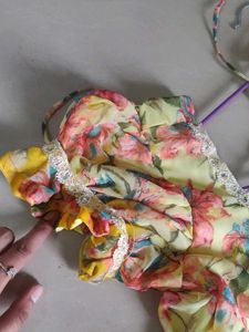 Floral Chiffon Mini Dress