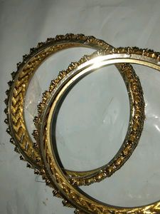 Glimmering Stones Metal Designer Bangles