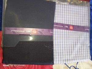 Unstitched Shirt &amp; Pant Suit For Men