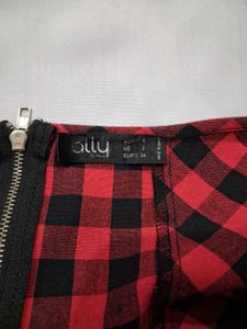 Red &amp; Black Gingham Halter Top 🍷✨️
