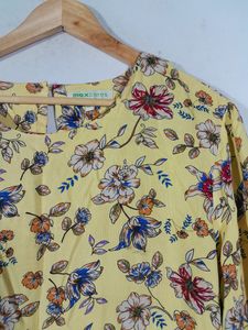 Yellow Printed Dress (Women&#39;s)