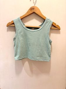 Ribbed Cropped Tank Top
