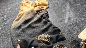 Pink And Black Printed Sareee (Combo)