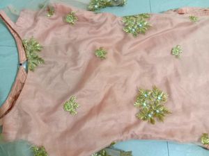 beautiful net kurti stitch by myself