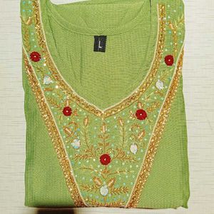 Embroidered Kurta set for diwali