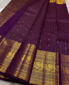 Elegant Purple Soft Banarasi Silk Saree