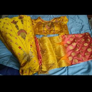 Banarsi Silk Fishcut Lehenga choli