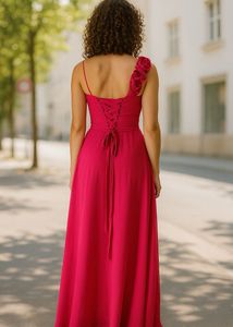 Elegant Pink Maxi Dress