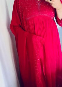 Hot Pink V Neck Kurta Set💖