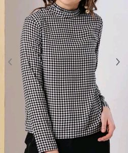 Full Sleeves High Ruffled Neck Top