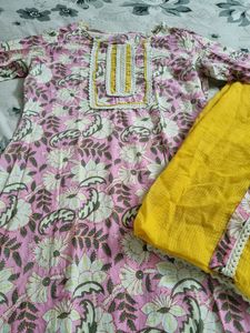 Kurta With Duppata Pure Cotton