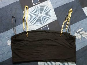 SHEIN MOD Chain Strap Crop Cami Top