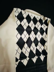 Argyle Print Sweater Top