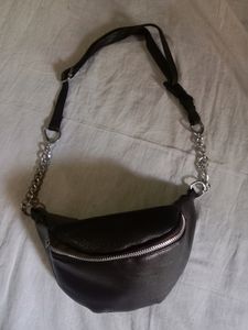 Classy black waist bag