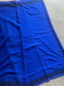 Blue Printed Saree