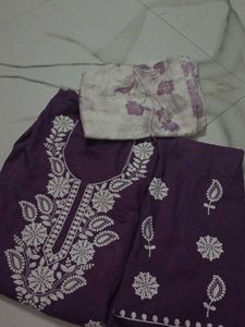 New Unstitched Lockhnowi Dress Dupatta Set