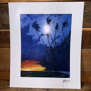 Marko Mavrovich Lithograph - Tropical Sunset