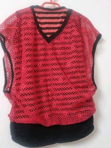 Pink Mesh Top