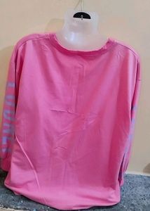 Korean Style Baggy Rabit Print Cute Pink Hoodie