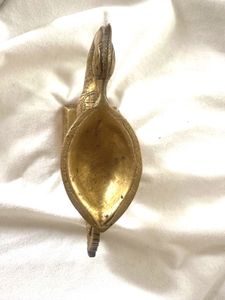 Antique Brass Peacock Lamp/ Anapakshi