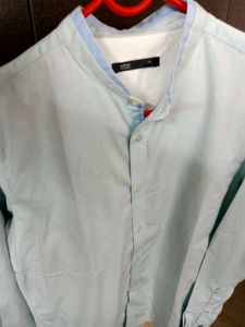 MENS Chinese Collor Light Blue Shirt