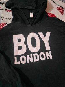 Crop Black Hoodie