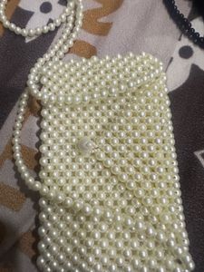 Pearls Bags White And Black
