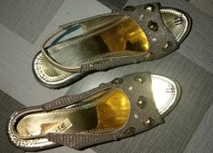 NFG open toe embellished heels