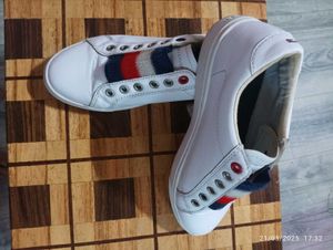 Tommy Hilfiger White Slip-On Sneakers