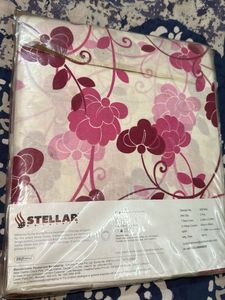 Beautiful White And Pink Bedsheet