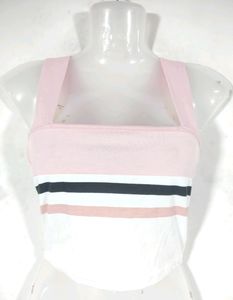 Shein Peach Casual Crop Top (Women)