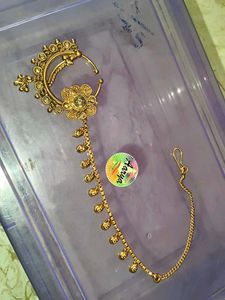 Elegant Gold Nath Nose Ring