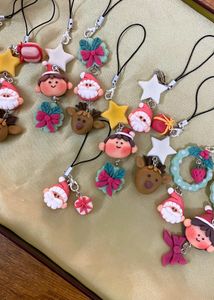 Santa With A White Star Charm