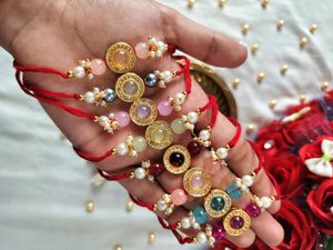 Beautiful Stone Rakhis (Single Pc Price)