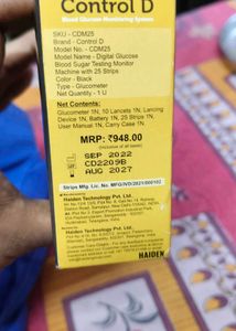 Blood Suger Glucometar For Sell