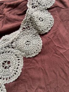 Brown Crochet Detail Top