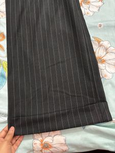 Pinstripe Flare Trousers