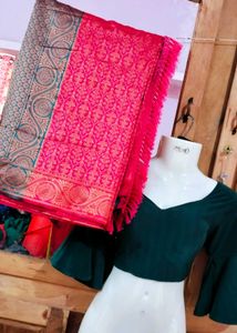 Beautiful ❤️saree With Blouse